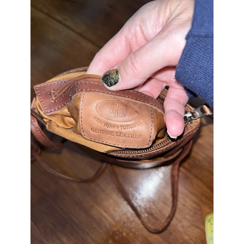 BROWN  100% Genuine Leather Crossbody Bag Shoulder Purse